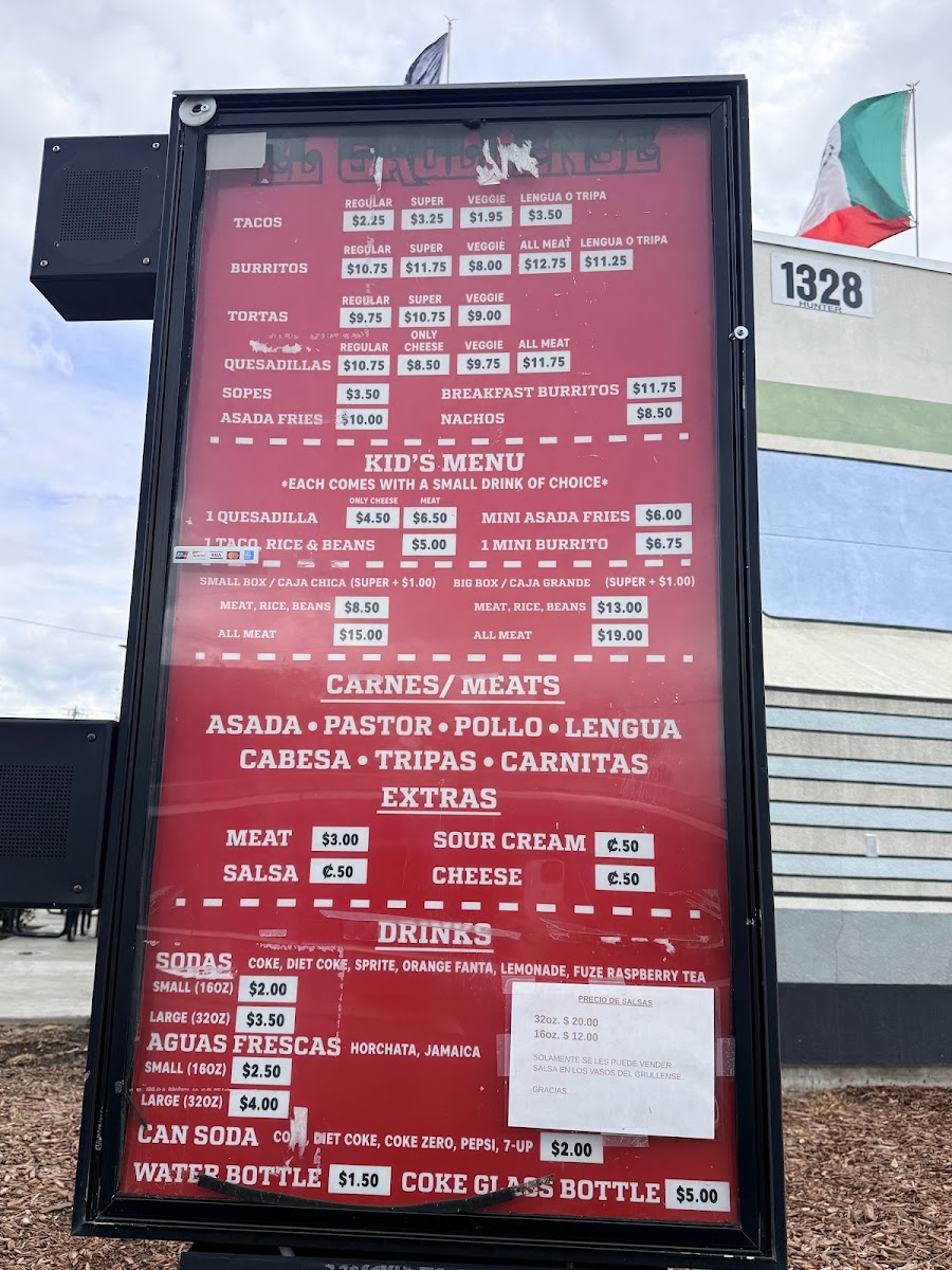 El Grullense Taco Truck Menu - Image 1
